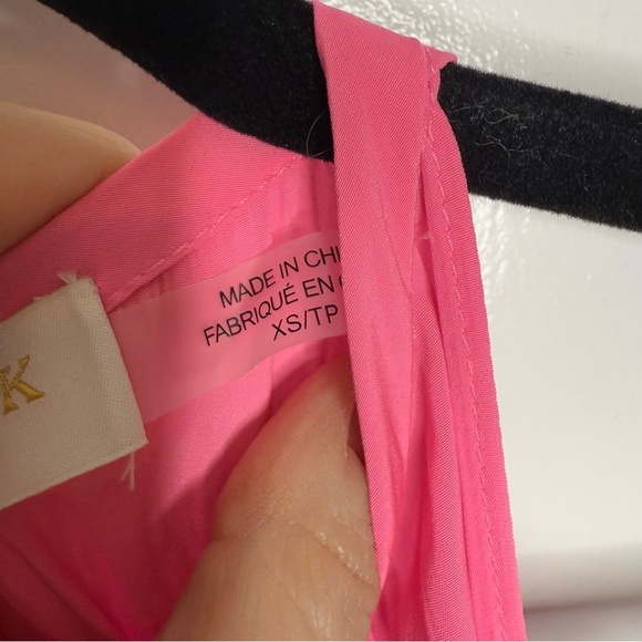 Ramy Brook - Tilly Smocked Mini Dress high neck pink eyelet - XS NWT - Picture 6 of 12